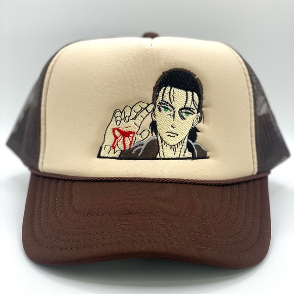 Anime Character Trucker Custom Cap| Anime Embroidered Hat| Custom Hat - Picture 1 of 3